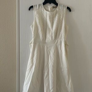 Darling A-Line Dress with Crochet Detail